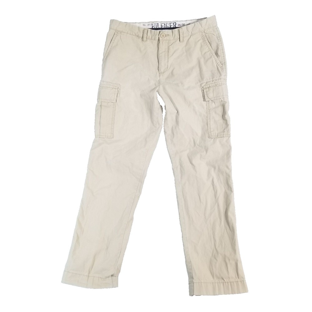 Tommy Hilfiger‎ cargo pants Men's 34x31 beige cotton outdoor preppy